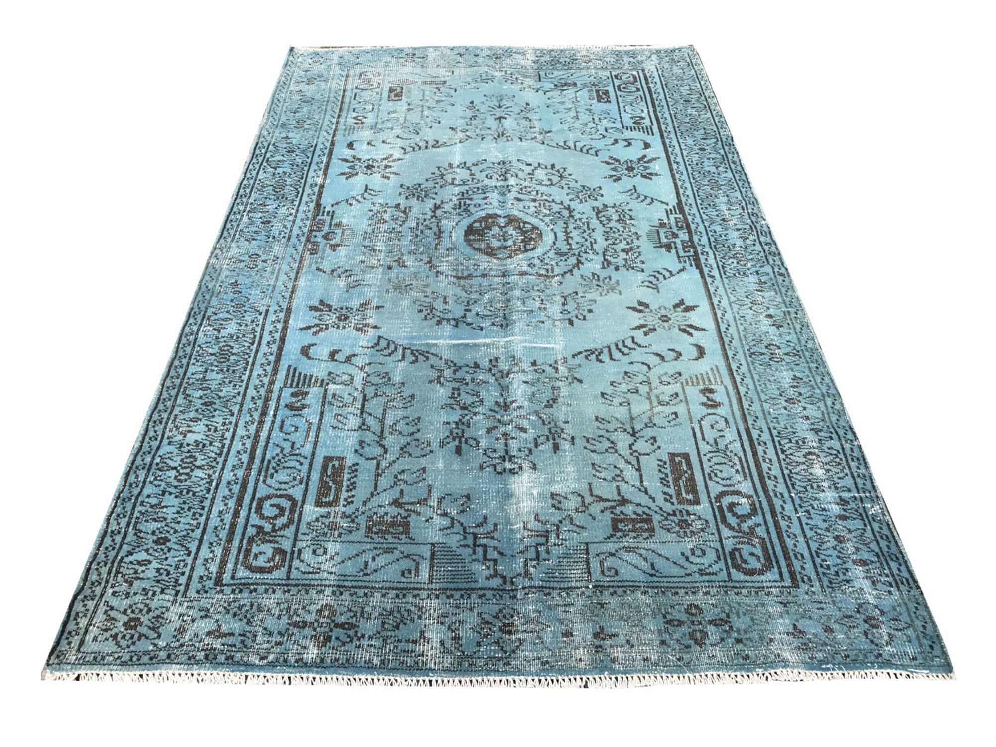 aqua blue rug