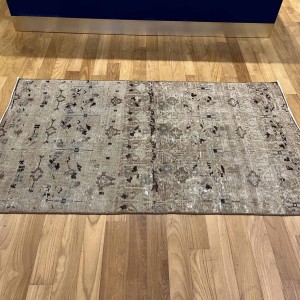 Vintage Faded Aztec Rug