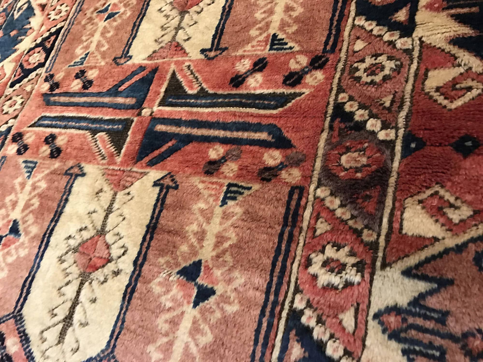handmade pastel rug
