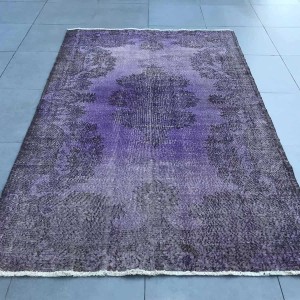 purple overdyed rug