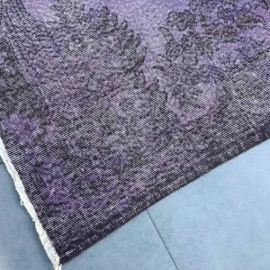 purple overdyed rug
