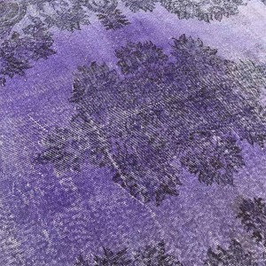 purple overdyed rug