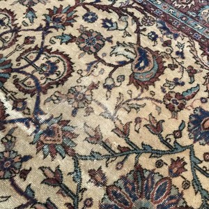 faded oushak rug