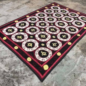 Black Suzani Throw