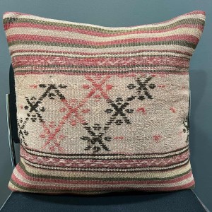 Pink Handwoven Pillow