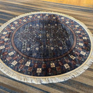Silk Round Rug