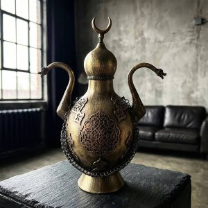 Hand-Hammered Ottoman Brass Ewer