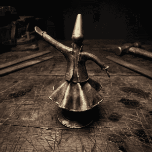 Kinetic Brass Whirling Dervish