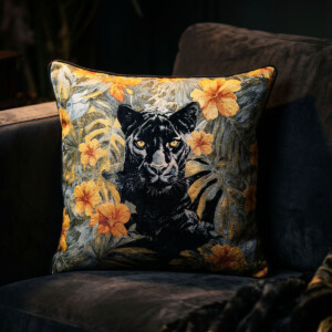Botanical Black Pillow