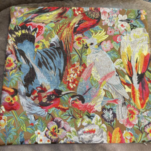 bird jacquard cushion