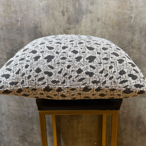 woven leopard pillow