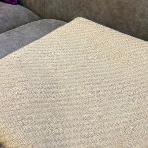 beige herringbone cushion