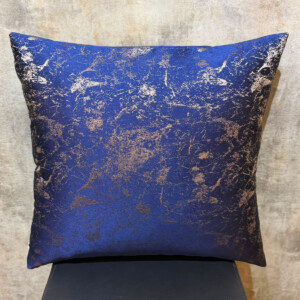 navy gold 18x18 pillow