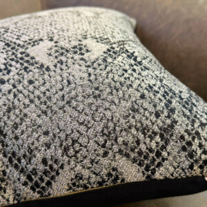 jacquard reptile cushion