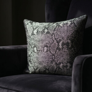 jacquard snakeskin cushion