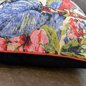 jacuard botanical pillow