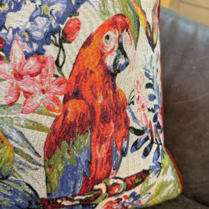 jacuard tropical pillow