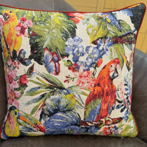 jacuard scarlet pillow